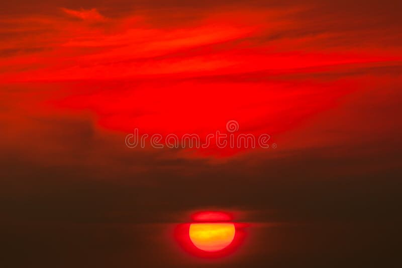 Sunrise in the Morning, Sunrise with Clouds. Stock Photo Image of