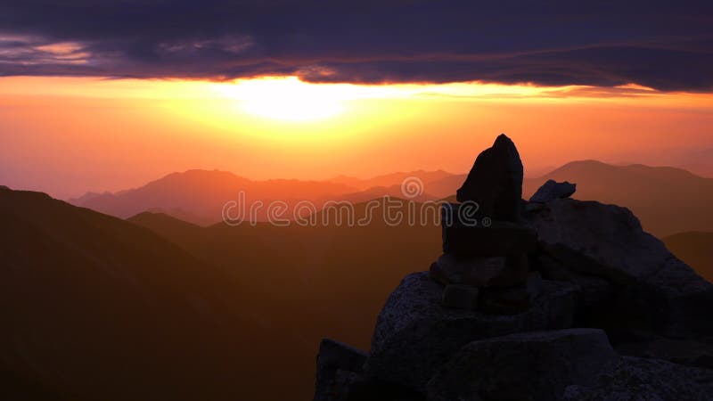 Sunrise at mountains