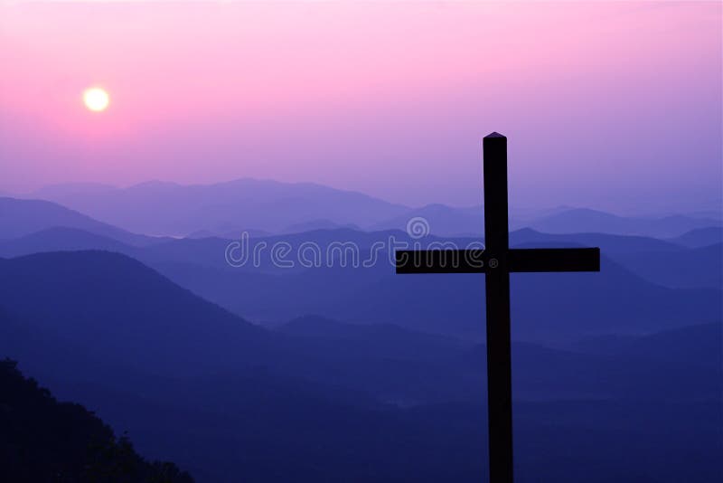 Sunrise in the mountains of North Carolina