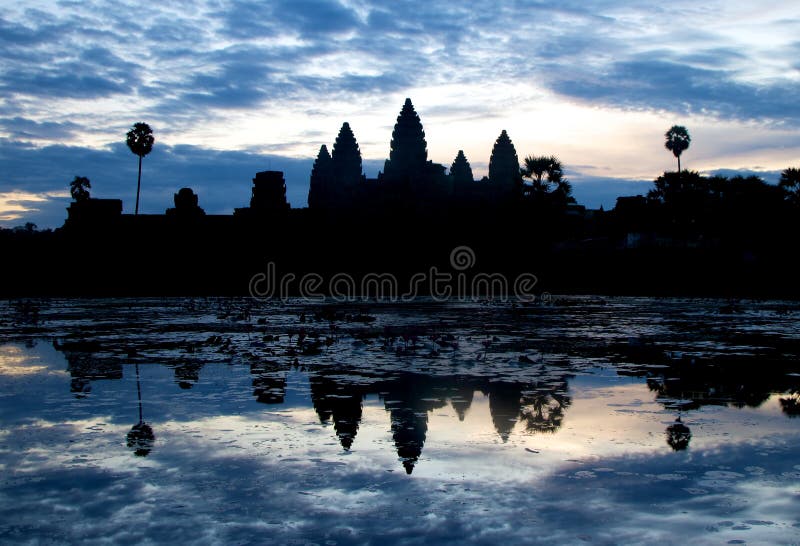 Sunrise over Angkor Wat in Cambodia.