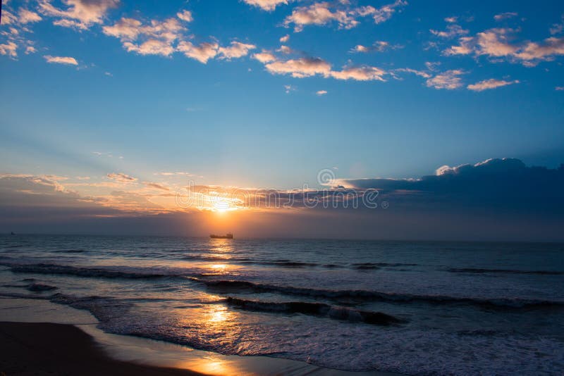 Sunrise over the Atlantic near Garden City, SC