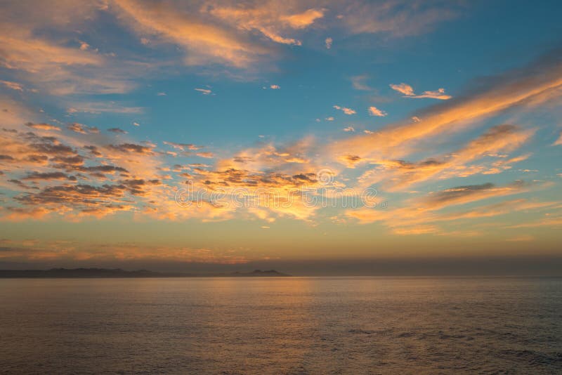 Sunrise over Baja royalty free stock photos Sunrise over Baja royalty free stock photos
