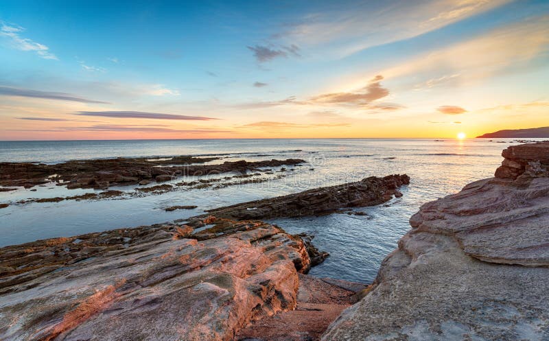Cove Sunrisein Scotland stock photo. Image of country - 127580786