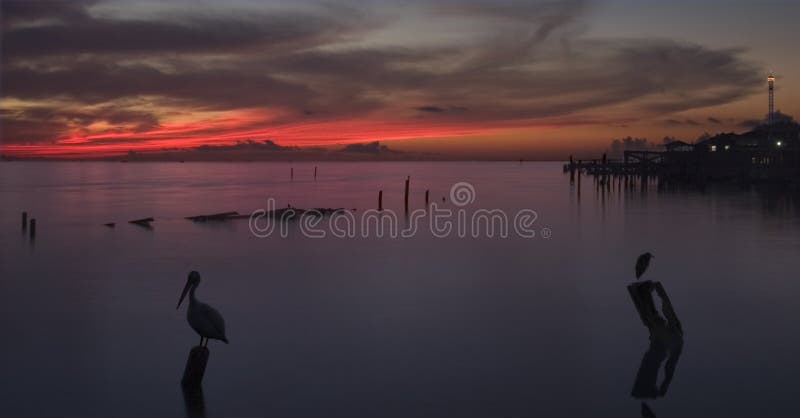 Sunrise Over Galveston Bay