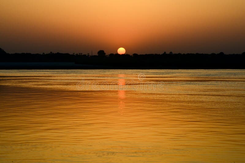 Sunrise over the Holy River Ganges