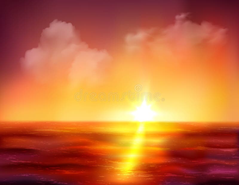 Sunrise Over Ocean