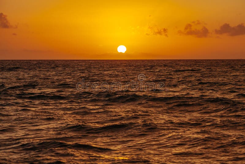 Sunrise over the ocean in Cancun. Mexico stock images Sunrise over the ocean in Cancun. Mexico stock images