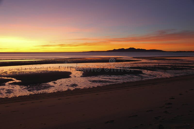 Sunrise in San Felipe, Baja California royalty free stock images Sunrise in San Felipe, Baja California royalty free stock images