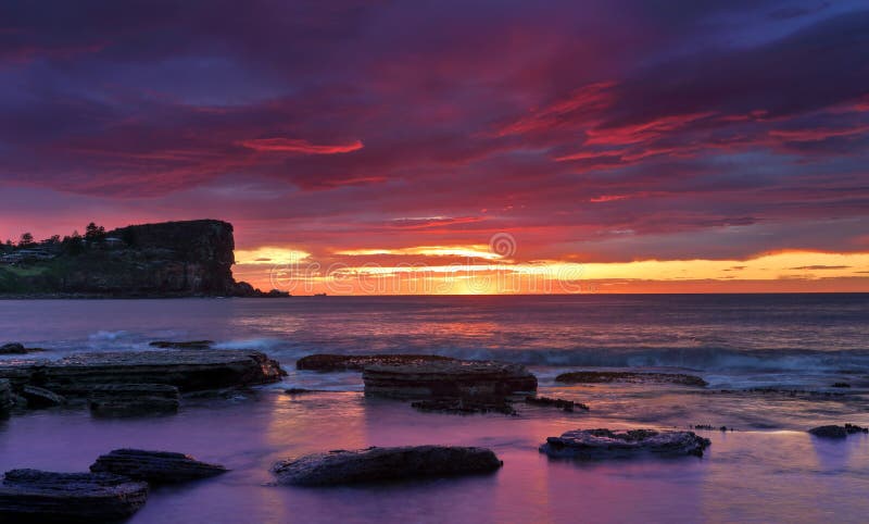 Sunrise skies over Avalon on Sydney s Northern Beaches