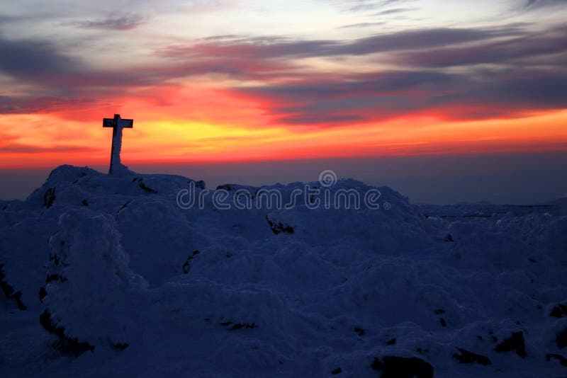 Sunrise at summit top