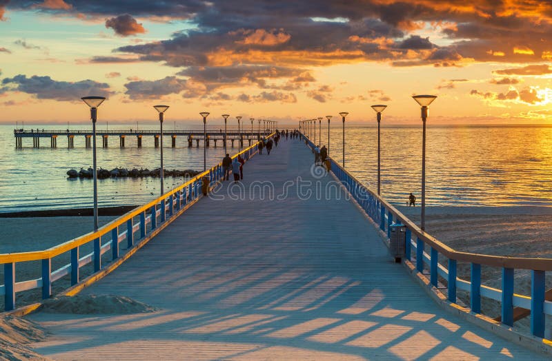 Sunrise at theBaltic sea, Palanga