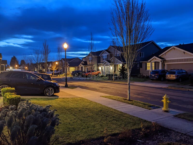 Sunrise view neighborhood stock photo. Image of downtown 239758054