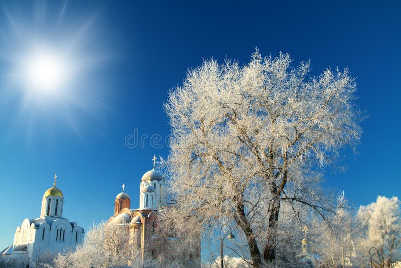 Sunrise on a winter morning