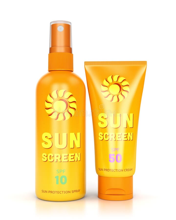 Sunscreen tube and spray