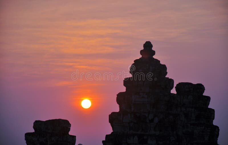 Sunset at Angkor,Cambodia