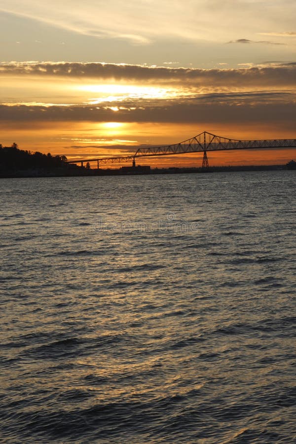 Sunset in Astoria OR.