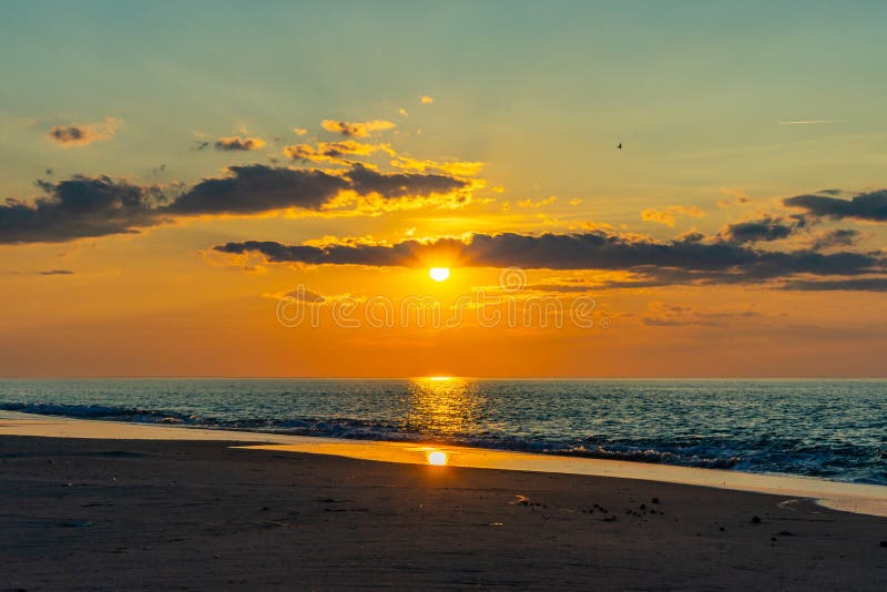 Sunset on the Beach on North Side of the Provincelands Cape Cod