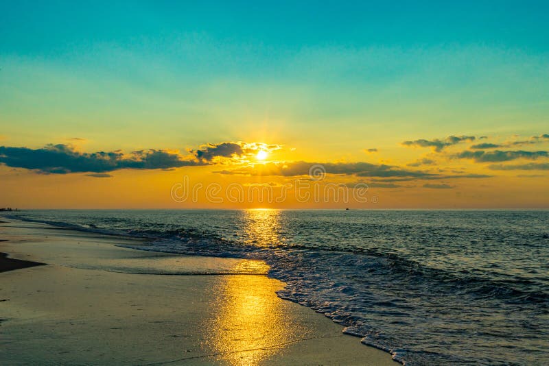 Sunset on the Beach on North Side of the Provincelands Cape Cod