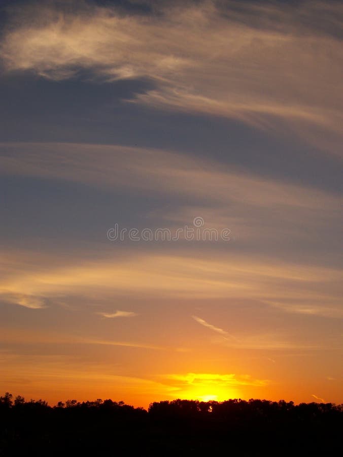 Sunset and Blue Sky