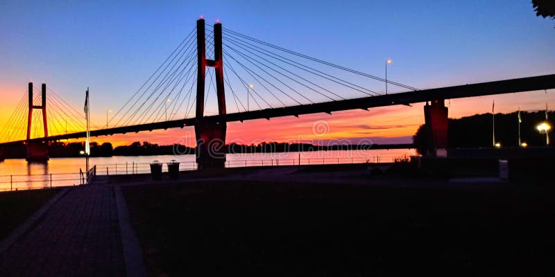 Sunset Bridge Quincy Illinois Beautiful