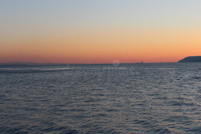 Sunset in Canakkale Strait and Gelibolu. Sunset in Canakkale Strait and Gelibolu