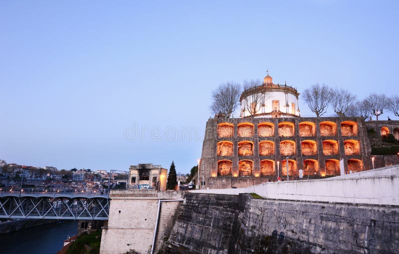 Sunset of the city of Porto, in Portugal. royalty free stock photos Sunset of the city of Porto, in Portugal. royalty free stock photos