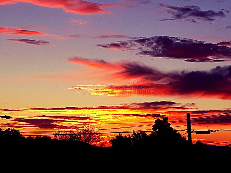 Sunset in sunset city utah stock image. Image of utah 186023189