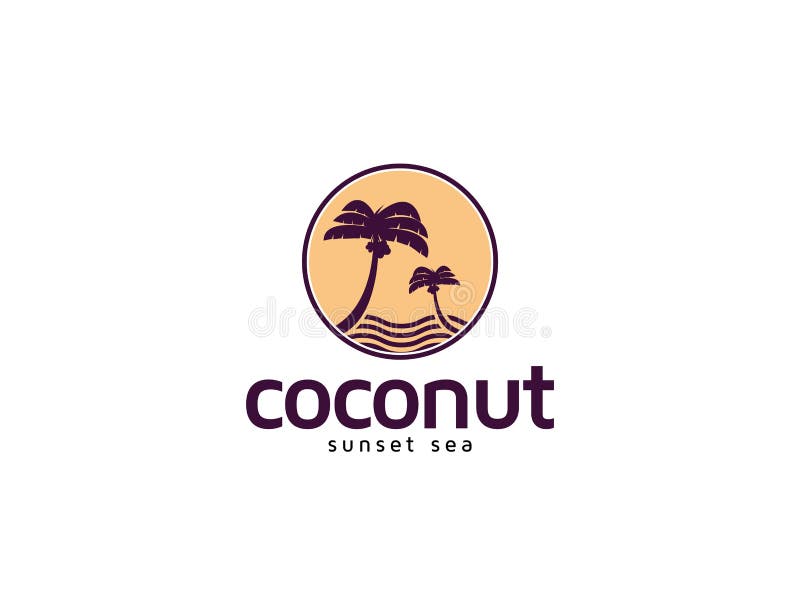 Sunset Coconut Tree Stock Illustrations – 16,608 Sunset Coconut Tree ...