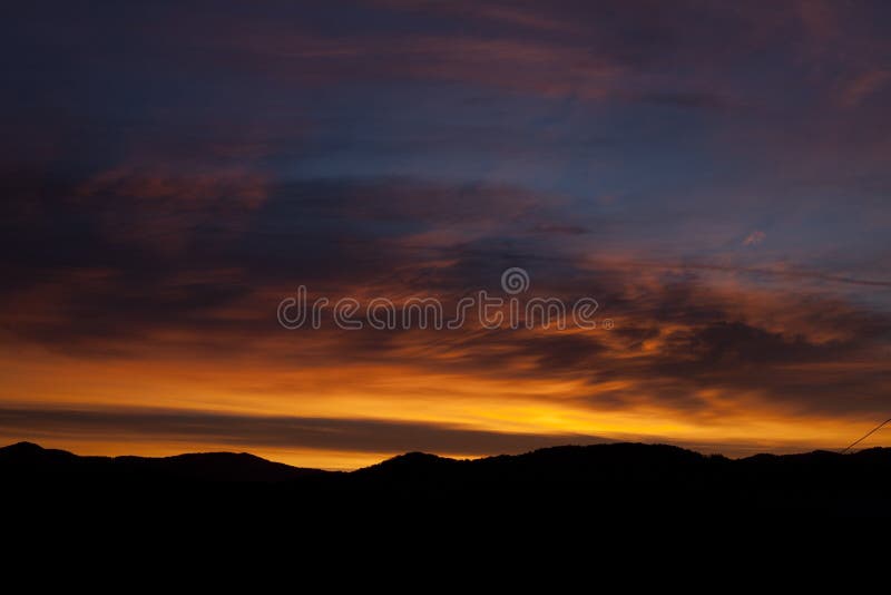 Sunset colors stock image. Image of dawn, pink, breaza - 64449605