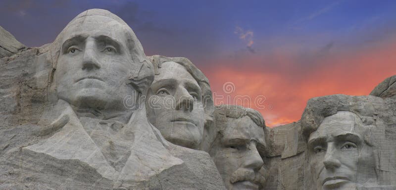 Sunset Colors over Mount Rushmore