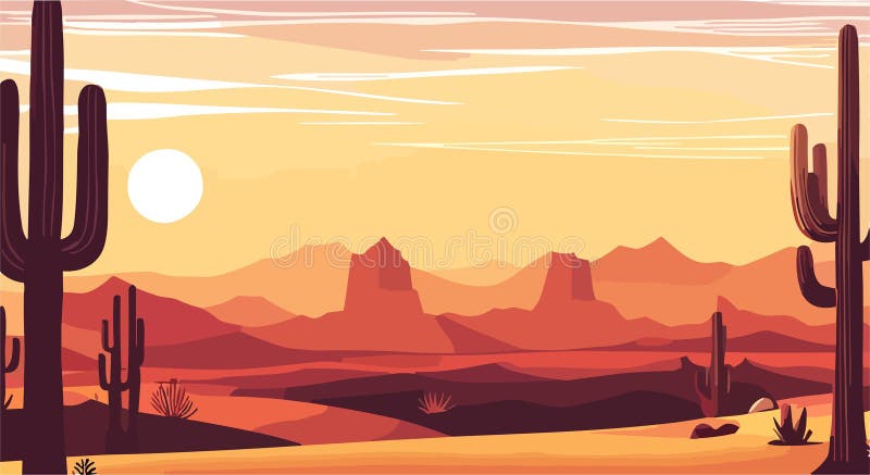 Sunset at Desert img