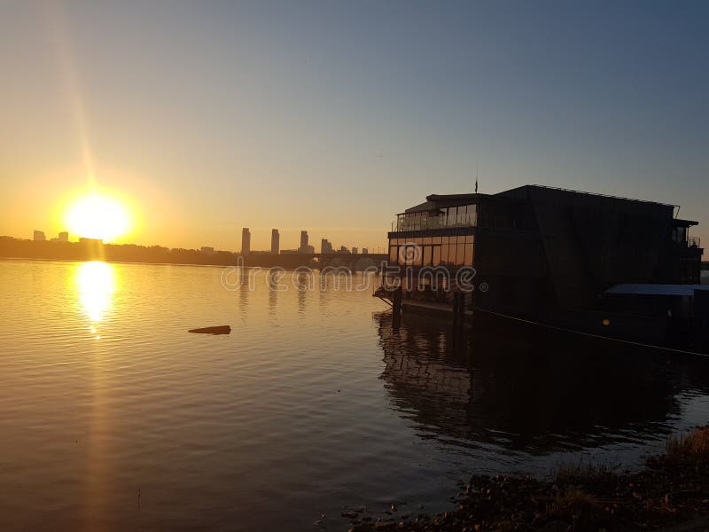 sunset on the Dnieper river, city Kiev, Ukraine stock photos sunset on the Dnieper river, city Kiev, Ukraine stock photos