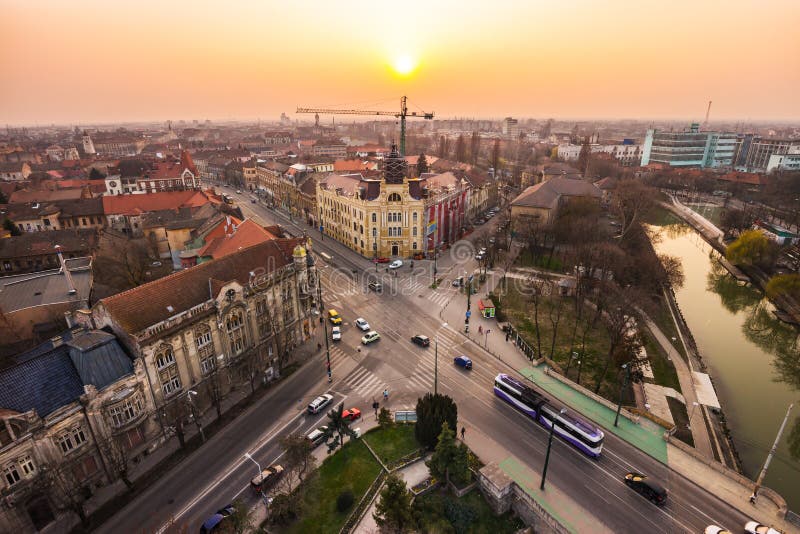 Sunset in a European city stock images Sunset in a European city stock images