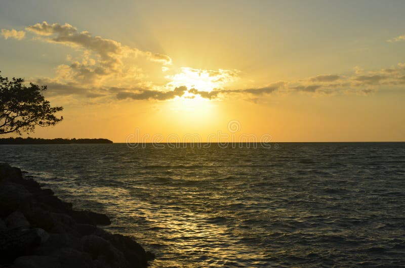 Sunset on the florida keys stock image. Image of keys 31784837