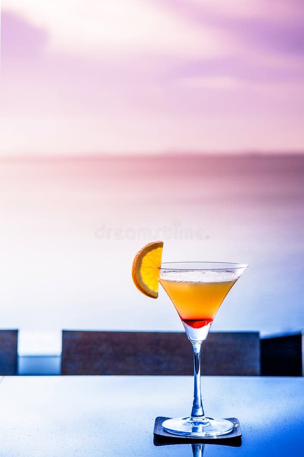 Sunset cocktail stock image. Image of resort, enjoy, holiday - 4721649