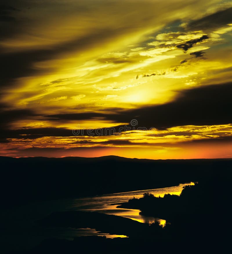 Sunset glow stock photo. Image of clouds, asian, cloudscape 27438776
