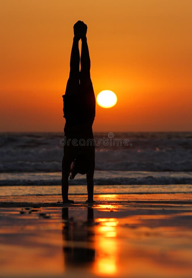 Sunset gymnast