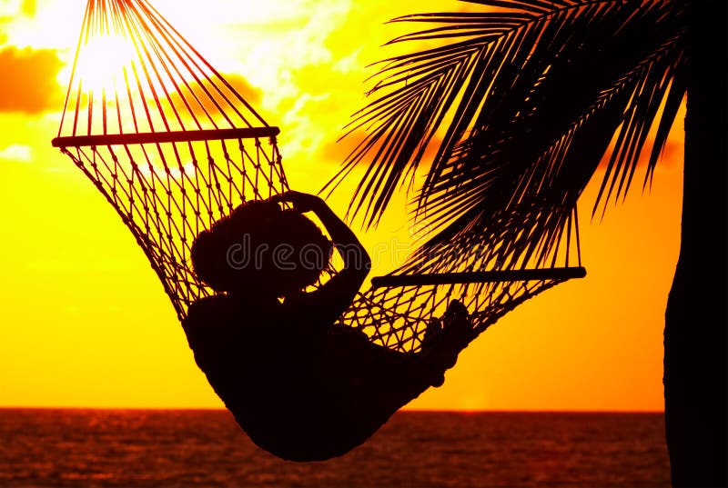 Sunset and hammock