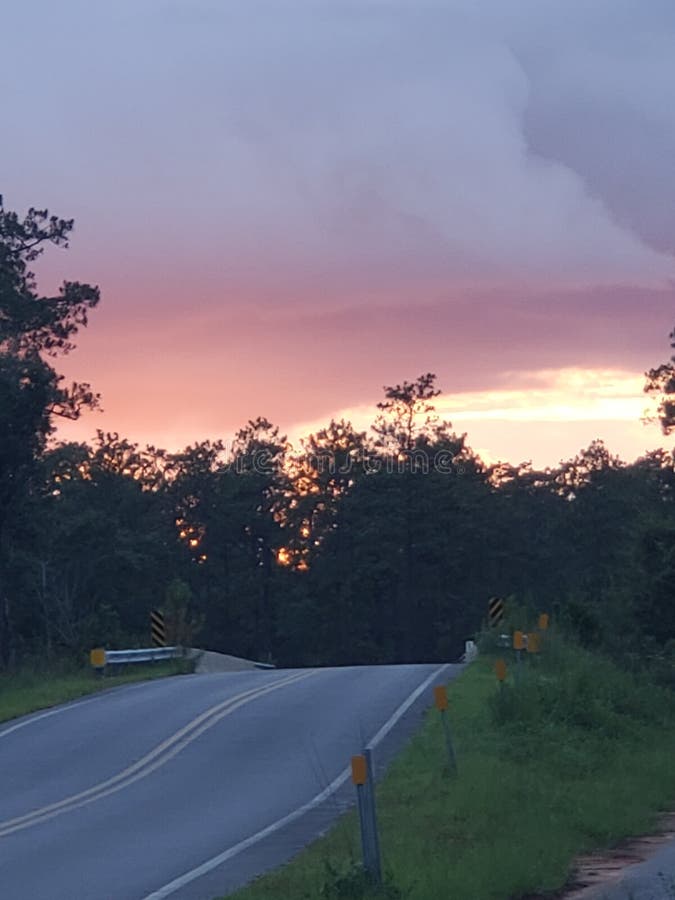 Sunset in Holt Florida Near Black River Stock Photo Image of sunset