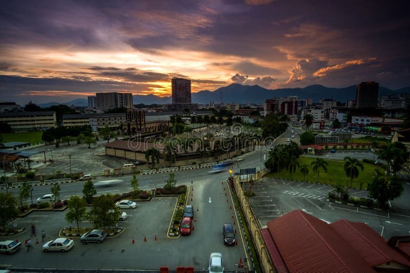 Sunset At Ipoh,perak Malaysia Stock Photo - Image of european, long