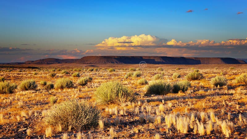 Sunset in Kalahari Desert, Namibia