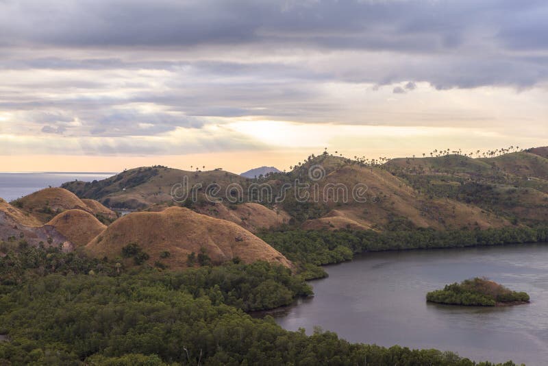 Sunset at Labuan Bajo, Indonesia Stock Photo - Image of labuhanbajo