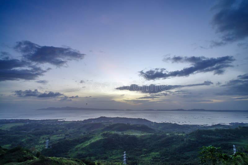 Cloudy Sky at Laguna De Bay Stock Image Image of mountain, blue 85671287