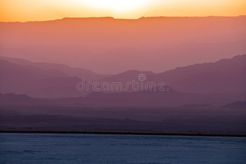 Sunset at Lake Assale, Ethiopia