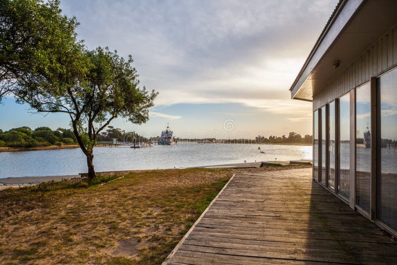 Sunset at Lakes Entrance, Victoria, Australia royalty free stock images Sunset at Lakes Entrance, Victoria, Australia royalty free stock images