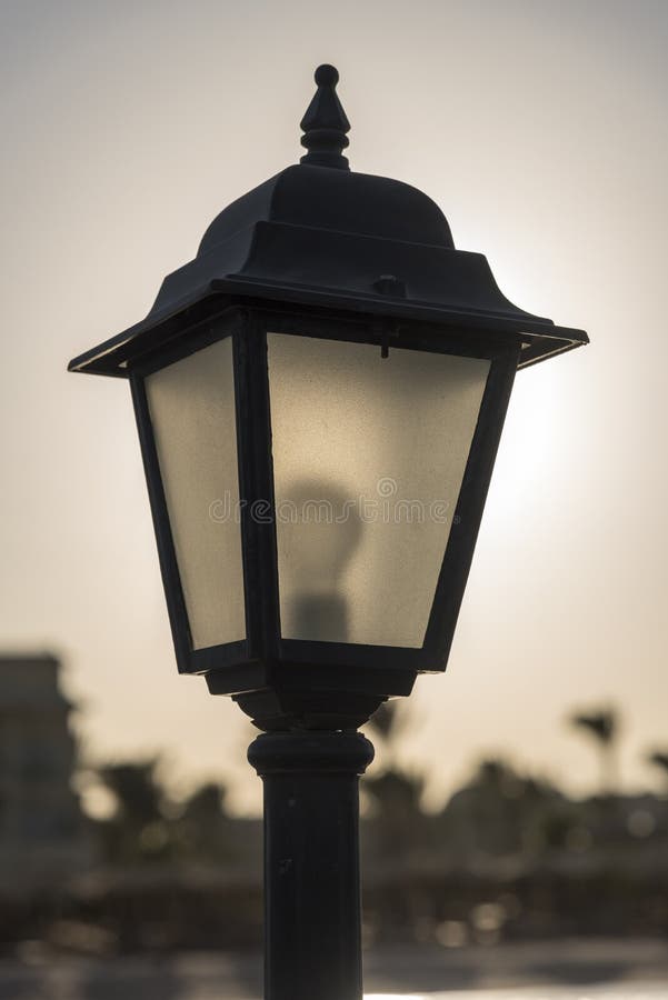 Sunset Lamp Makadi Bay Hurghada Egypt Stock Photo - Image of most