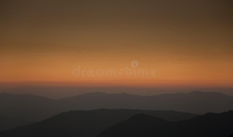 Sunset light stock image. Image of foggy, landscape, mountain - 12871943