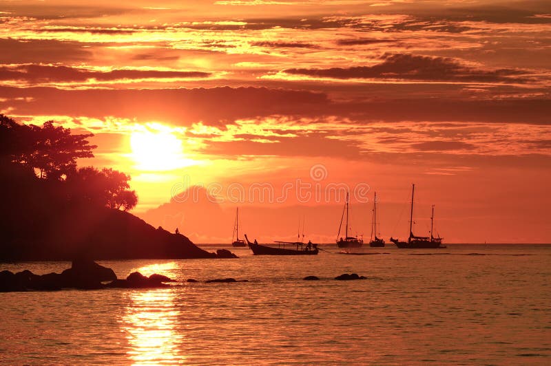 Sunset at Lipe, Thailand