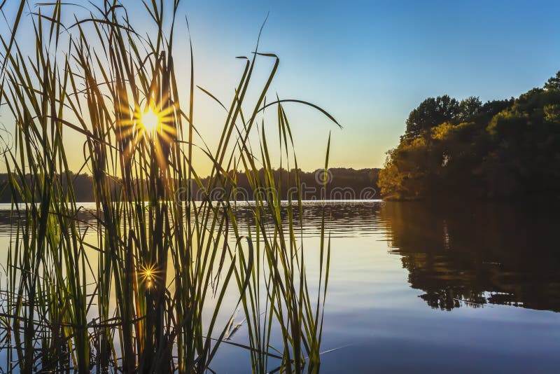 Sunset at Little Seneca Lake royalty free stock images Sunset at Little Seneca Lake royalty free stock images