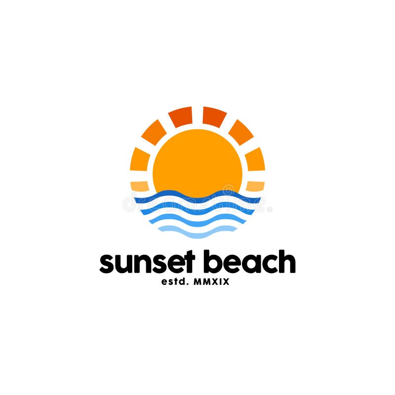 Sunset Logo Design Inspiration. Vector Illustration Stock Vector ...